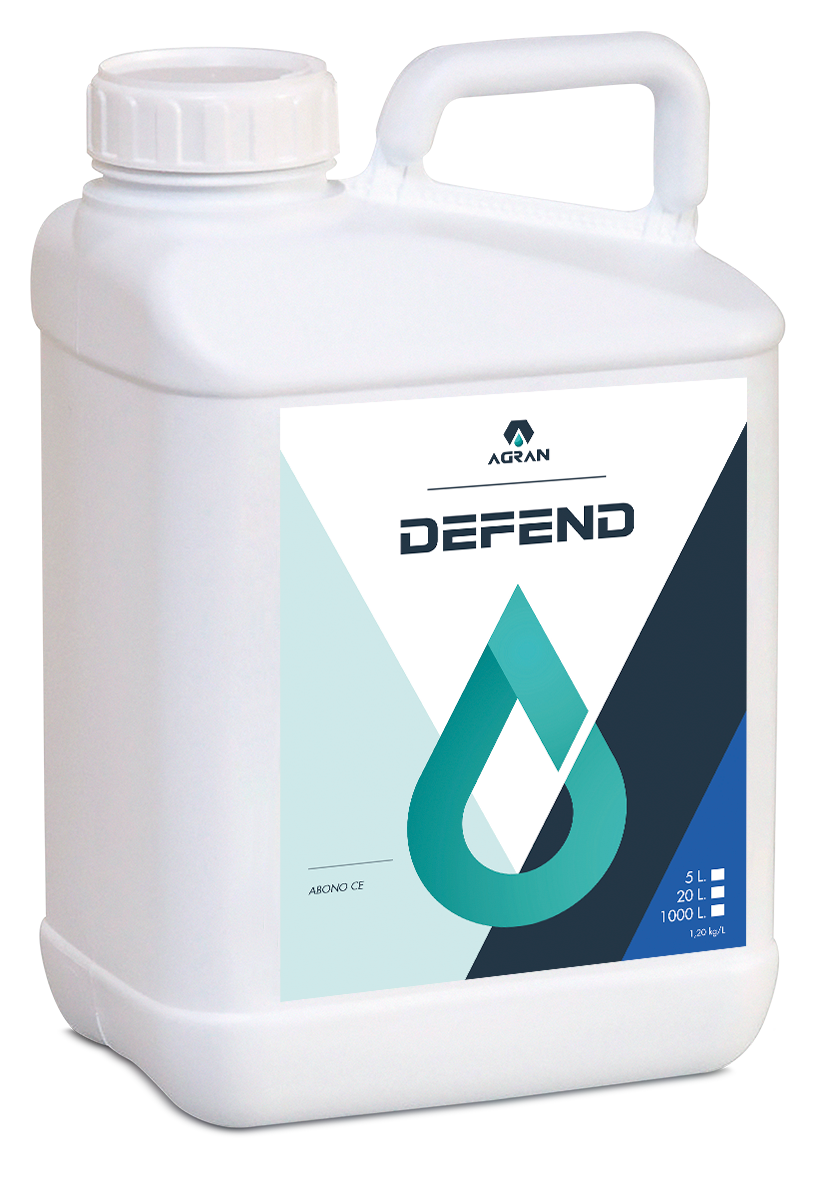 DEFEND, BIOESTIMULANTE A BASE DE COBRE PARA AUMENTAR LA RESISTENCIA DEL CULTIVO A HONGOS BOTRITYS MILDIU. AGRAN